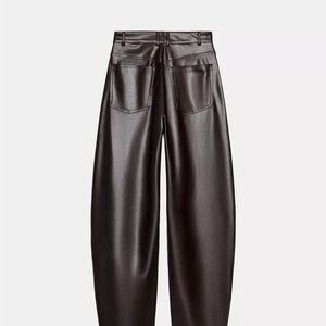 Brand New Brown Faux Leather Pants